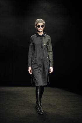 January 31, 2017 - Barcelona, Catalonia, Spain - A model walks the runway at the Oscarleon fashion show presenting the new i close my eyes...i feel you collection during 080 Barcelona Fashion Week Barcelona Spain - ZUMAo105 20170131_zap_o105_089 Copyright: xMatthiasxOesterlex
