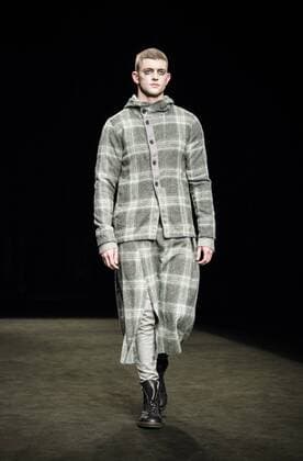 January 31, 2017 - Barcelona, Catalonia, Spain - A model walks the runway at the Josep Abril fashion show presenting the new FW 17 18N40 collection during 080 Barcelona Fashion Week Barcelona Spain - ZUMAo105 20170131_zap_o105_104 Copyright: xMatthiasxOesterlex