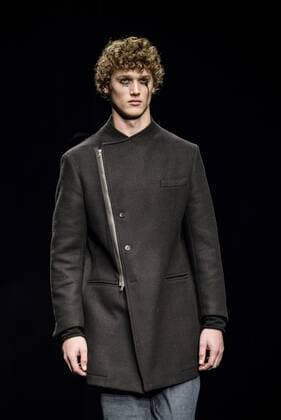 January 31, 2017 - Barcelona, Catalonia, Spain - A model walks the runway at the Josep Abril fashion show presenting the new FW 17 18N40 collection during 080 Barcelona Fashion Week Barcelona Spain - ZUMAo105 20170131_zap_o105_125 Copyright: xMatthiasxOesterlex