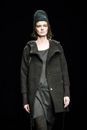 January 31, 2017 - Barcelona, Catalonia, Spain - A model walks the runway at the Miriam Ponsa fashion show presenting the new Autumn Winter 17-18 collection during 080 Barcelona Fashion Week Barcelona Spain - ZUMAo105 20170131_zap_o105_155 Copyright: xMatthiasxOesterlex