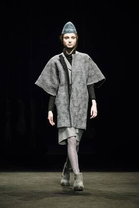 January 31, 2017 - Barcelona, Catalonia, Spain - A model walks the runway at the Miriam Ponsa fashion show presenting the new Autumn Winter 17-18 collection during 080 Barcelona Fashion Week Barcelona Spain - ZUMAo105 20170131_zap_o105_173 Copyright: xMatthiasxOesterlex