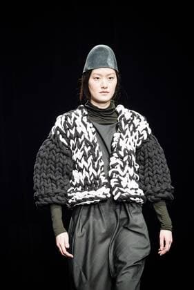 January 31, 2017 - Barcelona, Catalonia, Spain - A model walks the runway at the Miriam Ponsa fashion show presenting the new Autumn Winter 17-18 collection during 080 Barcelona Fashion Week Barcelona Spain - ZUMAo105 20170131_zap_o105_176 Copyright: xMatthiasxOesterlex