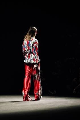 January 31, 2017 - Barcelona, Catalonia, Spain - A model walks the runway at the Custo fashion show presenting the new Way more - SS17 collection during 080 Barcelona Fashion Week Barcelona Spain - ZUMAo105 20170131_zap_o105_180 Copyright: xMatthiasxOesterlex
