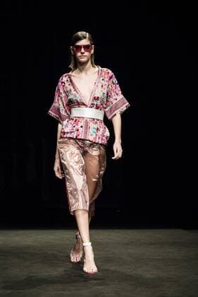 January 31, 2017 - Barcelona, Catalonia, Spain - A model walks the runway at the Custo fashion show presenting the new Way more - SS17 collection during 080 Barcelona Fashion Week Barcelona Spain - ZUMAo105 20170131_zap_o105_186 Copyright: xMatthiasxOesterlex