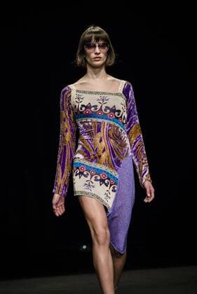 January 31, 2017 - Barcelona, Catalonia, Spain - A model walks the runway at the Custo fashion show presenting the new Way more - SS17 collection during 080 Barcelona Fashion Week Barcelona Spain - ZUMAo105 20170131_zap_o105_233 Copyright: xMatthiasxOesterlex