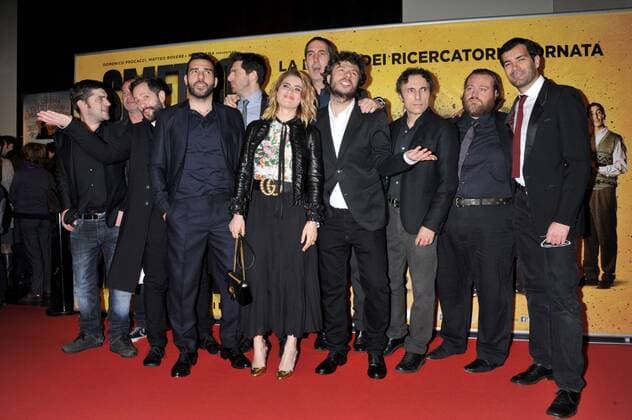 Filmpremiere Smetto Quando Voglio - Masterclass Rome, Red Carpet I stop when voglio- Masterclass . Pictured: cast  Copyright: xLennyx xIPAx xPoolxRoma2x