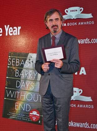 . 31 01 2017. London, United Kingdom. Sebastian Barry, winner of Costa Book Of The Year Award 2016, attends Costa Book Of The Year Award 2016. Annual awards ceremony, which includes categories including First Novel, Novel, Biography, Poetry and Children s Book, at Quaglino s, London.  xNilsxJorgensenx xi-Imagesx IIM-14304-0018