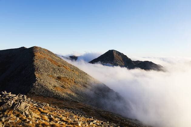 Mount Vihren, 2945m, Pirin National Park, UNESCO World Heritage Site, Bansko, Bulgaria, Europe Copyright: ChristianxKober 733-7403