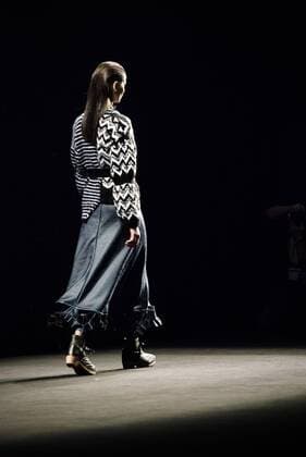 February 1, 2017 - Barcelona, Catalonia, Spain - A model walks the runway at the Anel Yaos fashion show presenting the new Autumn Winter 2017 18 collection during 080 Barcelona Fashion Week Barcelona Spain - ZUMAo105 20170201_zap_o105_009 Copyright: xMatthiasxOesterlex