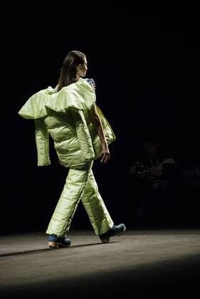 February 1, 2017 - Barcelona, Catalonia, Spain - A model walks the runway at the Anel Yaos fashion show presenting the new Autumn Winter 2017 18 collection during 080 Barcelona Fashion Week Barcelona Spain - ZUMAo105 20170201_zap_o105_016 Copyright: xMatthiasxOesterlex