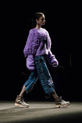 February 1, 2017 - Barcelona, Catalonia, Spain - A model walks the runway at the Anel Yaos fashion show presenting the new Autumn Winter 2017 18 collection during 080 Barcelona Fashion Week Barcelona Spain - ZUMAo105 20170201_zap_o105_019 Copyright: xMatthiasxOesterlex