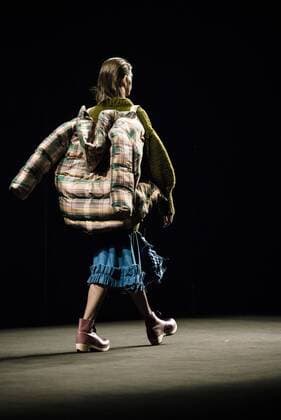 February 1, 2017 - Barcelona, Catalonia, Spain - A model walks the runway at the Anel Yaos fashion show presenting the new Autumn Winter 2017 18 collection during 080 Barcelona Fashion Week Barcelona Spain - ZUMAo105 20170201_zap_o105_023 Copyright: xMatthiasxOesterlex