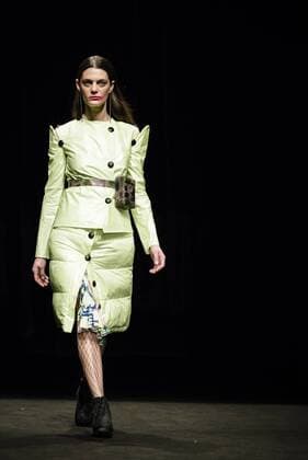 February 1, 2017 - Barcelona, Catalonia, Spain - A model walks the runway at the Anel Yaos fashion show presenting the new Autumn Winter 2017 18 collection during 080 Barcelona Fashion Week Barcelona Spain - ZUMAo105 20170201_zap_o105_026 Copyright: xMatthiasxOesterlex