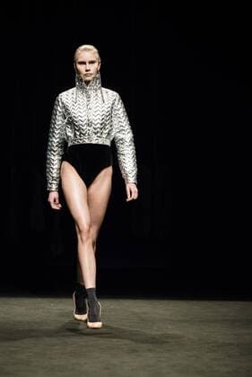 February 1, 2017 - Barcelona, Catalonia, Spain - A model walks the runway at the Pilar del Campo fashion show presenting the new Autumn Winter 2017 18 collection during 080 Barcelona Fashion Week Barcelona Spain - ZUMAo105 20170201_zap_o105_043 Copyright: xMatthiasxOesterlex