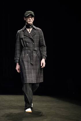 February 1, 2017 - Barcelona, Catalonia, Spain - A model walks the runway at the Pablo Erroz fashion show presenting the new Panorama AW17 18 collection during 080 Barcelona Fashion Week Barcelona Spain - ZUMAo105 20170201_zap_o105_080 Copyright: xMatthiasxOesterlex