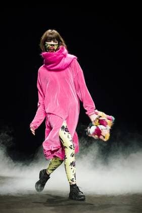 February 1, 2017 - Barcelona, Catalonia, Spain - A model walks the runway at the Krizia Robustella fashion show presenting the new Jolly Death Crew collection during 080 Barcelona Fashion Week Barcelona Spain - ZUMAo105 20170201_zap_o105_091 Copyright: xMatthiasxOesterlex