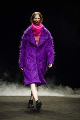February 1, 2017 - Barcelona, Catalonia, Spain - A model walks the runway at the Krizia Robustella fashion show presenting the new Jolly Death Crew collection during 080 Barcelona Fashion Week Barcelona Spain - ZUMAo105 20170201_zap_o105_099 Copyright: xMatthiasxOesterlex