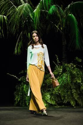 February 1, 2017 - Barcelona, Catalonia, Spain - A model walks the runway at the Escorpion fashion show presenting the new SS17 Heritage collection during 080 Barcelona Fashion Week Barcelona Spain - ZUMAo105 20170201_zap_o105_134 Copyright: xMatthiasxOesterlex