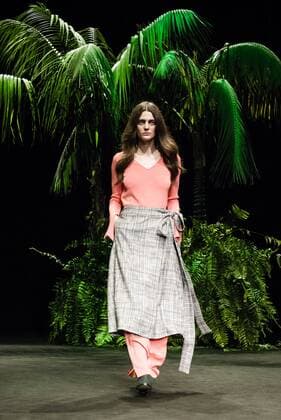February 1, 2017 - Barcelona, Catalonia, Spain - A model walks the runway at the Escorpion fashion show presenting the new SS17 Heritage collection during 080 Barcelona Fashion Week Barcelona Spain - ZUMAo105 20170201_zap_o105_146 Copyright: xMatthiasxOesterlex