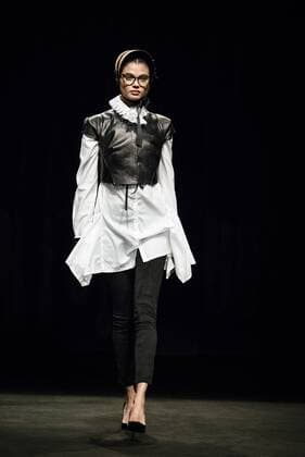 February 1, 2017 - Barcelona, Catalonia, Spain - A model walks the runway at the Antonio Miro fashion show presenting the new Origens collection during 080 Barcelona Fashion Week Barcelona Spain - ZUMAo105 20170201_zap_o105_158 Copyright: xMatthiasxOesterlex