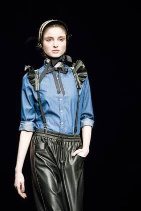 February 1, 2017 - Barcelona, Catalonia, Spain - A model walks the runway at the Antonio Miro fashion show presenting the new Origens collection during 080 Barcelona Fashion Week Barcelona Spain - ZUMAo105 20170201_zap_o105_162 Copyright: xMatthiasxOesterlex