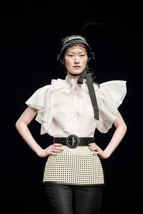 February 1, 2017 - Barcelona, Catalonia, Spain - A model walks the runway at the Antonio Miro fashion show presenting the new Origens collection during 080 Barcelona Fashion Week Barcelona Spain - ZUMAo105 20170201_zap_o105_182 Copyright: xMatthiasxOesterlex