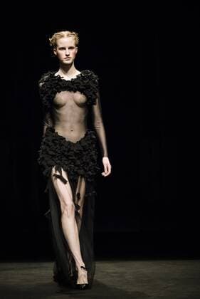 February 1, 2017 - Barcelona, Catalonia, Spain - A model walks the runway at the Antonio Miro fashion show presenting the new Origens collection during 080 Barcelona Fashion Week Barcelona Spain - ZUMAo105 20170201_zap_o105_186 Copyright: xMatthiasxOesterlex