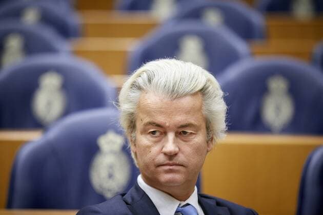 The Netherlands, the Hague, 31 January 2017. Dutch policitian Geert Wilders of PVV in the House of Parlement. Photo; Peter Hilz Hollandse Hoogte  62391321