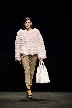 February 1, 2017 - Barcelona, Catalonia, Spain - A model walks the runway at the VM La Siberia fashion show presenting the new Musica collection during 080 Barcelona Fashion Week Barcelona Spain - ZUMAo105 20170201_zap_o105_194 Copyright: xMatthiasxOesterlex