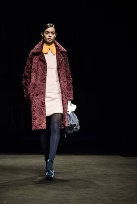 February 1, 2017 - Barcelona, Catalonia, Spain - A model walks the runway at the VM La Siberia fashion show presenting the new Musica collection during 080 Barcelona Fashion Week Barcelona Spain - ZUMAo105 20170201_zap_o105_196 Copyright: xMatthiasxOesterlex