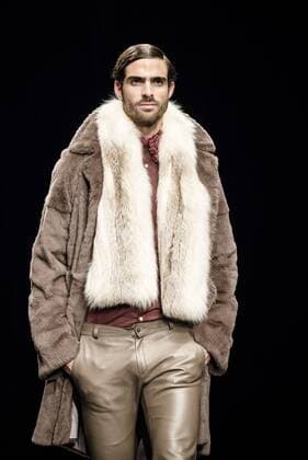 February 1, 2017 - Barcelona, Catalonia, Spain - A model walks the runway at the VM La Siberia fashion show presenting the new Musica collection during 080 Barcelona Fashion Week Barcelona Spain - ZUMAo105 20170201_zap_o105_201 Copyright: xMatthiasxOesterlex