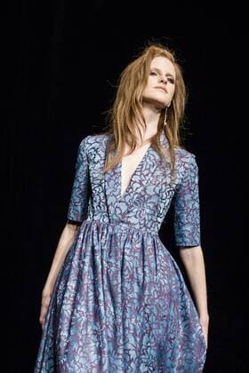 February 1, 2017 - Barcelona, Catalonia, Spain - A model walks the runway at the ZE Garcia fashion show presenting the new Dualismo collection during 080 Barcelona Fashion Week Barcelona Spain - ZUMAo105 20170201_zap_o105_231 Copyright: xMatthiasxOesterlex