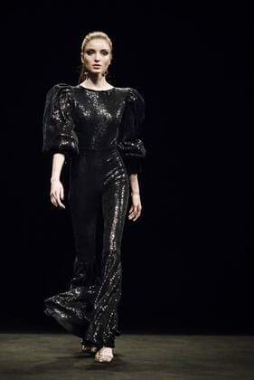 February 1, 2017 - Barcelona, Catalonia, Spain - A model walks the runway at the ZE Garcia fashion show presenting the new Dualismo collection during 080 Barcelona Fashion Week Barcelona Spain - ZUMAo105 20170201_zap_o105_251 Copyright: xMatthiasxOesterlex