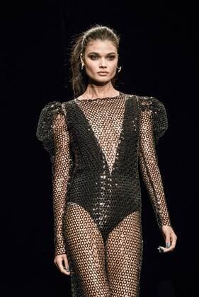 February 1, 2017 - Barcelona, Catalonia, Spain - A model walks the runway at the ZE Garcia fashion show presenting the new Dualismo collection during 080 Barcelona Fashion Week Barcelona Spain - ZUMAo105 20170201_zap_o105_260 Copyright: xMatthiasxOesterlex