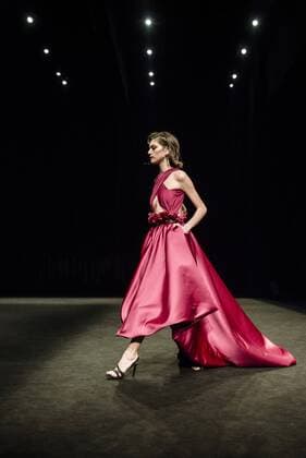 February 1, 2017 - Barcelona, Catalonia, Spain - A model walks the runway at the ZE Garcia fashion show presenting the new Dualismo collection during 080 Barcelona Fashion Week Barcelona Spain - ZUMAo105 20170201_zap_o105_265 Copyright: xMatthiasxOesterlex