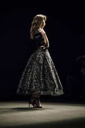 February 1, 2017 - Barcelona, Catalonia, Spain - A model walks the runway at the ZE Garcia fashion show presenting the new Dualismo collection during 080 Barcelona Fashion Week Barcelona Spain - ZUMAo105 20170201_zap_o105_268 Copyright: xMatthiasxOesterlex