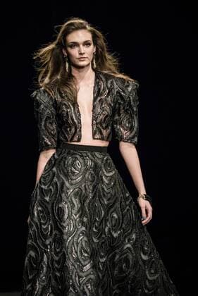 February 1, 2017 - Barcelona, Catalonia, Spain - A model walks the runway at the ZE Garcia fashion show presenting the new Dualismo collection during 080 Barcelona Fashion Week Barcelona Spain - ZUMAo105 20170201_zap_o105_270 Copyright: xMatthiasxOesterlex
