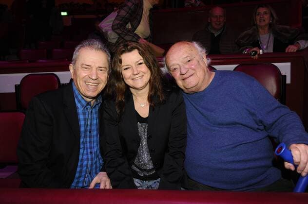 Günther Sigl mit Ehefrau und Vater 2. Winterpremiere Circus Krone Kronebau Manege Muenchen 01.02..2017