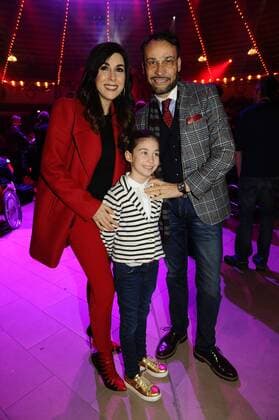 Alexander-Klaus Stecher mit Ehefrau Judith Williams und Tochter 2. Winterpremiere Circus Krone Kronebau Manege Muenchen 01.02..2017
