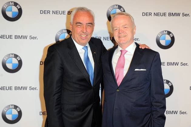 Hans-Reiner Schroeder, Philipp von Sahr Exclusive Premiere des neuen BMW 540i Limousine im BMW Haus am Kurfuestendamm in Berlin am 01.02.2017