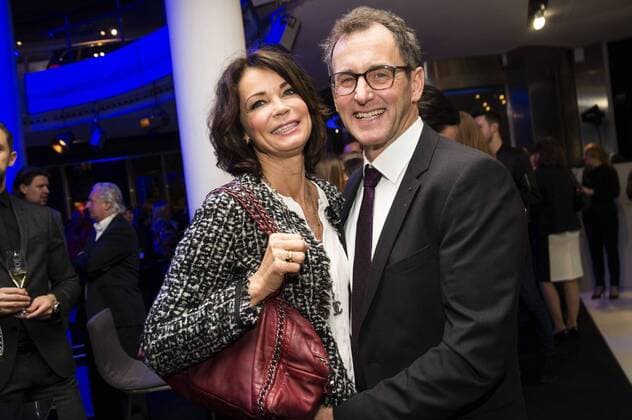 Gerit Kling mit Partner Wolfram Becker bei der exklusiven BMW 5er Premiere im BMW Haus am Kurfürstendamm. Berlin, 01.02.2017 Foto:xK.xWernerx xFuturexImage