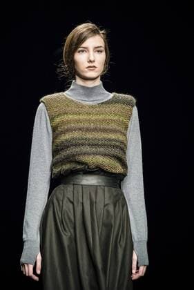 February 2, 2017 - Barcelona, Catalonia, Spain - A model walks the runway at the Aubergin fashion show presenting the new Est. collection during 080 Barcelona Fashion Week Barcelona Spain - ZUMAo105 20170202_zap_o105_009 Copyright: xMatthiasxOesterlex