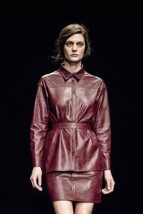 February 2, 2017 - Barcelona, Catalonia, Spain - A model walks the runway at the Aubergin fashion show presenting the new Est. collection during 080 Barcelona Fashion Week Barcelona Spain - ZUMAo105 20170202_zap_o105_014 Copyright: xMatthiasxOesterlex