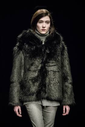 February 2, 2017 - Barcelona, Catalonia, Spain - A model walks the runway at the Aubergin fashion show presenting the new Est. collection during 080 Barcelona Fashion Week Barcelona Spain - ZUMAo105 20170202_zap_o105_022 Copyright: xMatthiasxOesterlex