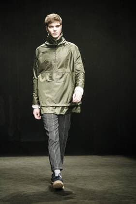 February 2, 2017 - Barcelona, Catalonia, Spain - A model walks the runway at the Daniel Rosa fashion show presenting the new Isolation collection during 080 Barcelona Fashion Week Barcelona Spain - ZUMAo105 20170202_zap_o105_038 Copyright: xMatthiasxOesterlex