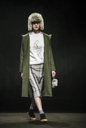 February 2, 2017 - Barcelona, Catalonia, Spain - A model walks the runway at the Daniel Rosa fashion show presenting the new Isolation collection during 080 Barcelona Fashion Week Barcelona Spain - ZUMAo105 20170202_zap_o105_047 Copyright: xMatthiasxOesterlex