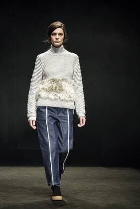 February 2, 2017 - Barcelona, Catalonia, Spain - A model walks the runway at the Daniel Rosa fashion show presenting the new Isolation collection during 080 Barcelona Fashion Week Barcelona Spain - ZUMAo105 20170202_zap_o105_050 Copyright: xMatthiasxOesterlex