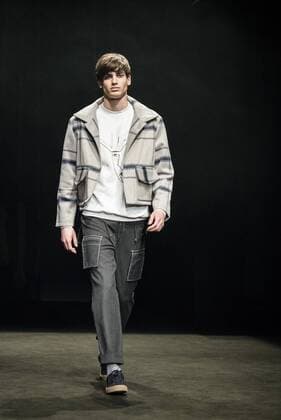 February 2, 2017 - Barcelona, Catalonia, Spain - A model walks the runway at the Daniel Rosa fashion show presenting the new Isolation collection during 080 Barcelona Fashion Week Barcelona Spain - ZUMAo105 20170202_zap_o105_052 Copyright: xMatthiasxOesterlex