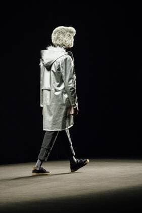 February 2, 2017 - Barcelona, Catalonia, Spain - A model walks the runway at the Daniel Rosa fashion show presenting the new Isolation collection during 080 Barcelona Fashion Week Barcelona Spain - ZUMAo105 20170202_zap_o105_057 Copyright: xMatthiasxOesterlex