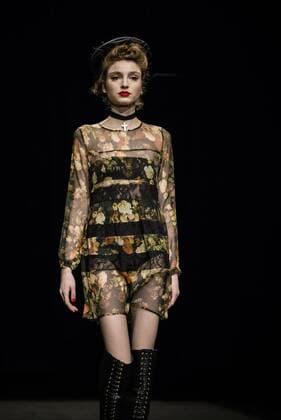 080 Barcelona Fashion Week - Miscellaneous Modenschau February 2, 2017 - Barcelona, Catalonia, Spain - A model walks the runway at the Wom & Now fashion show presenting the new Miscellaneous collection during 080 Barcelona Fashion Week Barcelona Spain - ZUMAo105 20170202_zap_o105_111 Copyright: xMatthiasxOesterlex